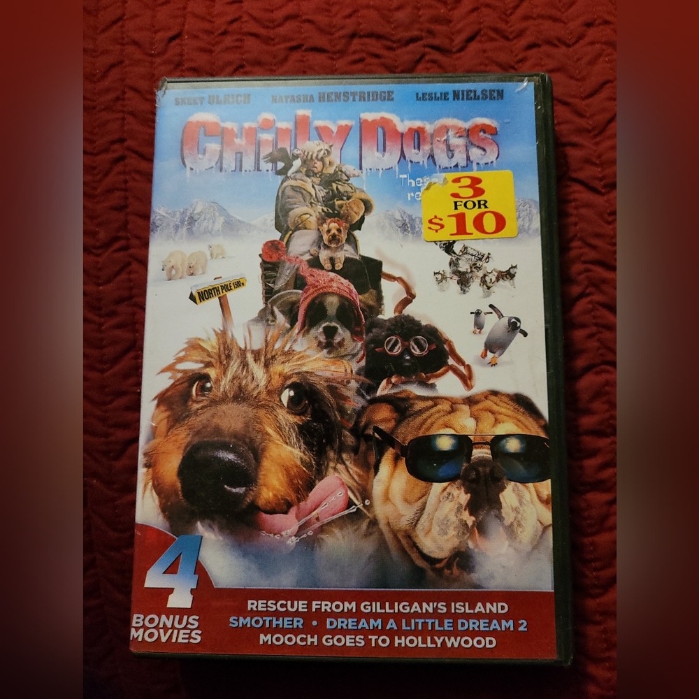 DVD movies - 5 movies in one. Comedies. Chilly Dogs is main movie